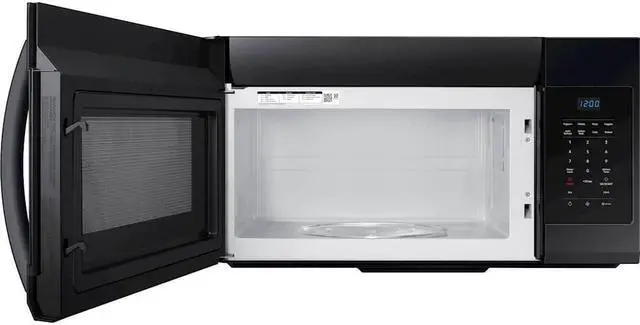 Alt view image 5 of 7 - Samsung 1.7 Cu. Ft. Black Over-the-Range Microwave