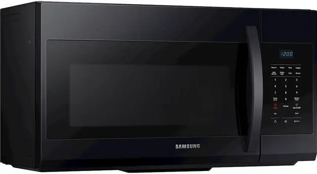 Alt view image 2 of 7 - Samsung 1.7 Cu. Ft. Black Over-the-Range Microwave