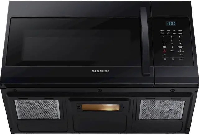Alt view image 6 of 7 - Samsung 1.7 Cu. Ft. Black Over-the-Range Microwave