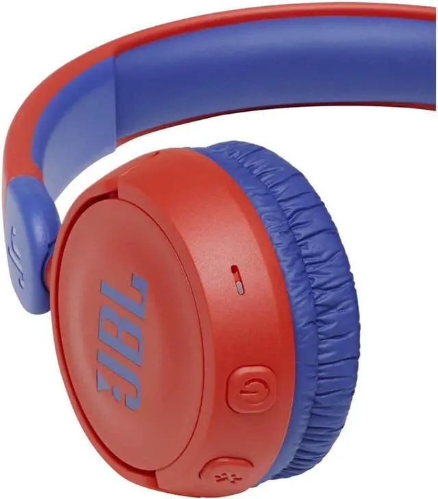 Alt view image 3 of 5 - JBL JR310BTRED Kids Jr310 Series Wireless On-Ear Headphones - Red