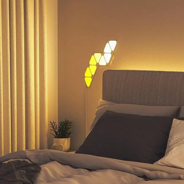 Alt view image 3 of 7 - nanoleaf NL480003TW9P Mini Triangle Light Smarter Kit - 9 Pack