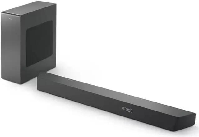 Alt view image 3 of 11 - Philips TAB8507B37 600W Soundbar 3.1 with Wireless Subwoofer