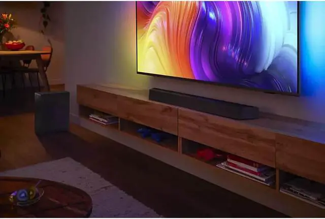 Alt view image 8 of 11 - Philips TAB8507B37 600W Soundbar 3.1 with Wireless Subwoofer