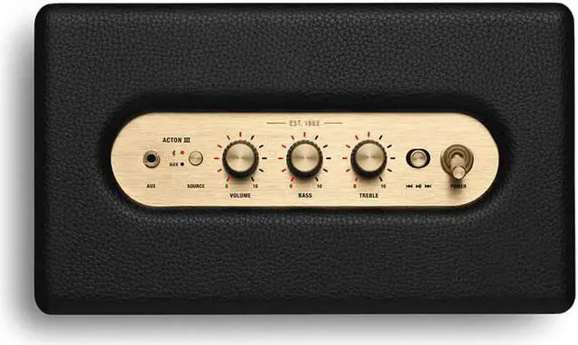 Alt view image 3 of 10 - Marshall ACTONIIIBTBK Acton III Bluetooth Speaker - Black