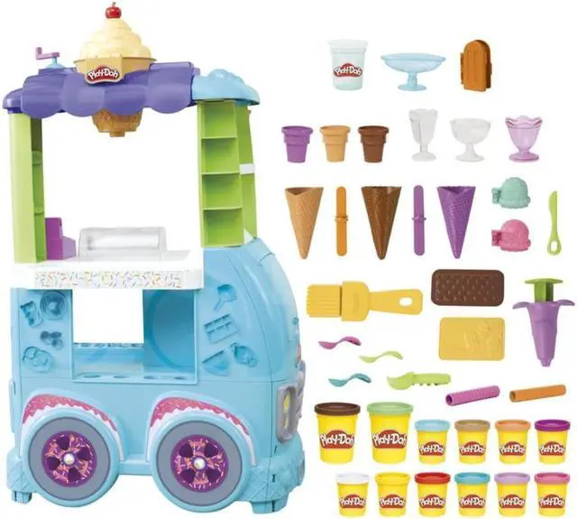 Alt view image 2 of 4 - Hasbro Play-Doh Kitchen Creations Ultimate Ice Cream Truck Playset