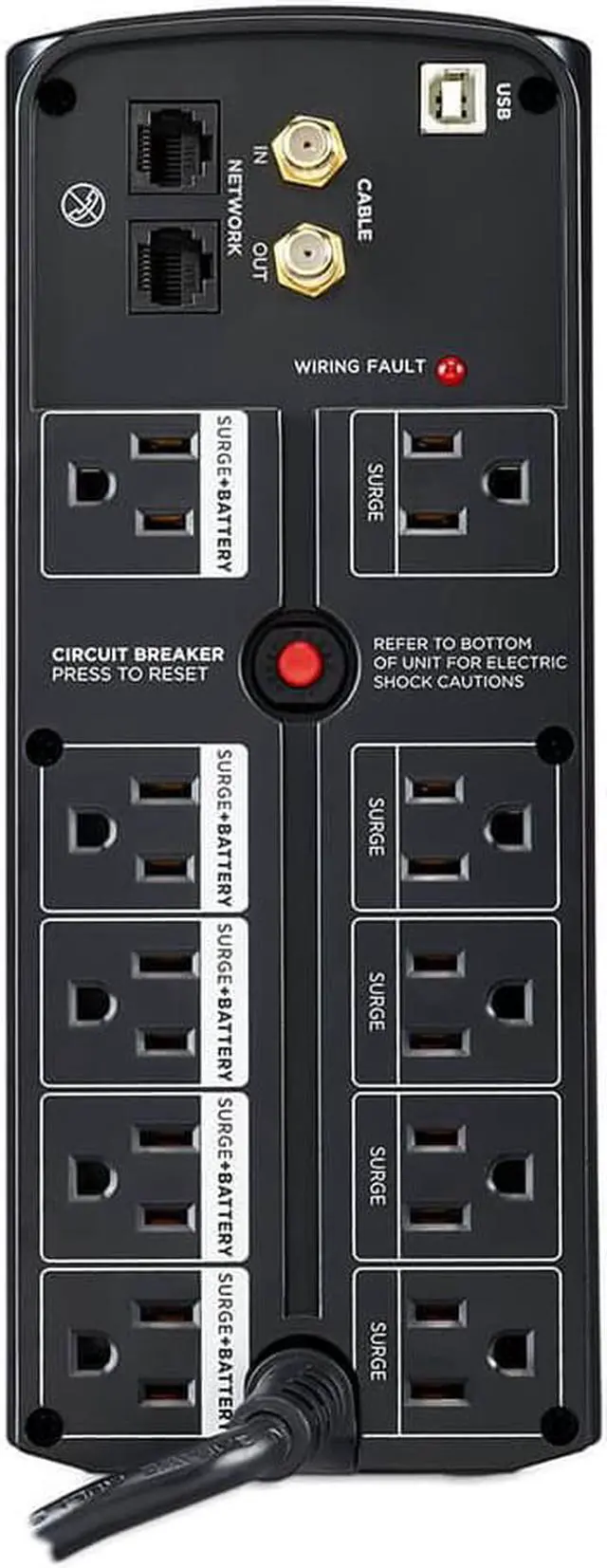 Alt view image 4 of 8 - CyberPower LX1500GU3 1500V Battery Backup System - Black