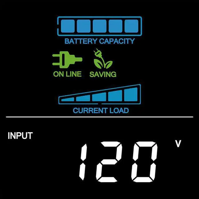 Alt view image 8 of 8 - CyberPower LX1500GU3 1500V Battery Backup System - Black