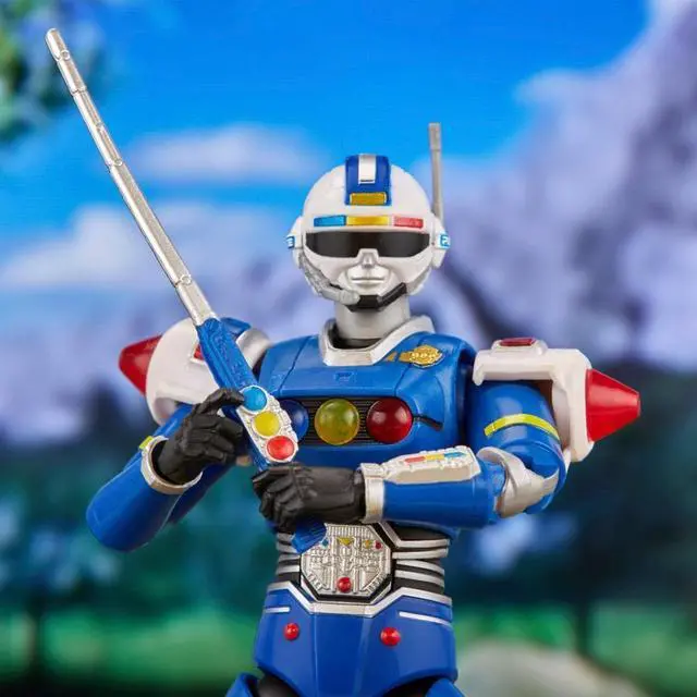 Alt view image 3 of 7 - Hasbro F8205 Power Rangers Lightning Collection Turbo Blue Senturion 6.6 inch Action Figure