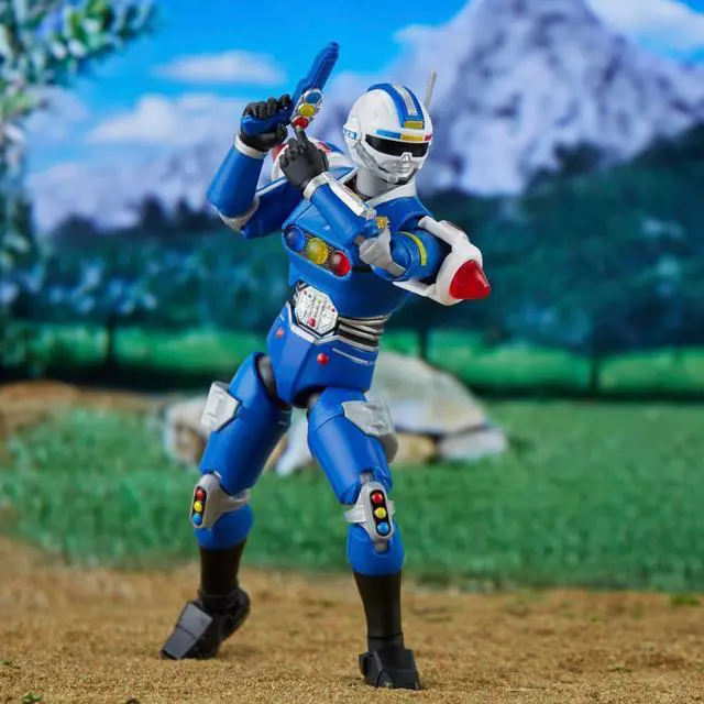 Alt view image 4 of 7 - Hasbro F8205 Power Rangers Lightning Collection Turbo Blue Senturion 6.6 inch Action Figure
