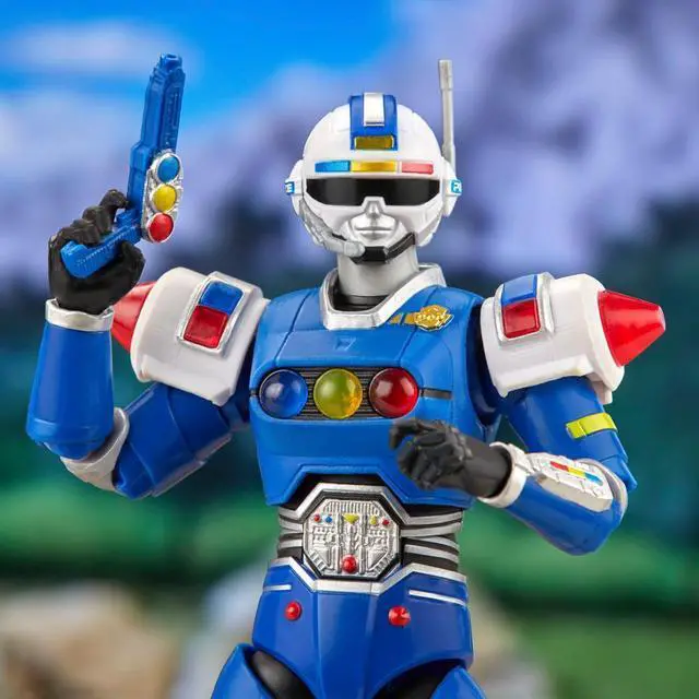 Alt view image 5 of 7 - Hasbro F8205 Power Rangers Lightning Collection Turbo Blue Senturion 6.6 inch Action Figure