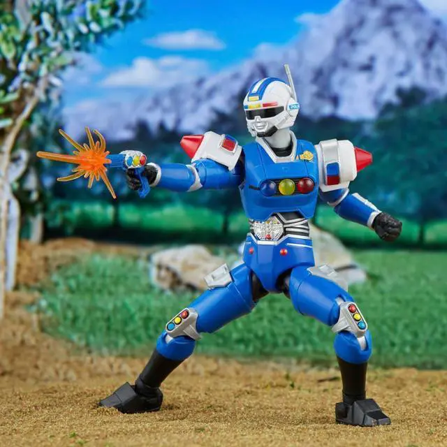 Alt view image 7 of 7 - Hasbro F8205 Power Rangers Lightning Collection Turbo Blue Senturion 6.6 inch Action Figure