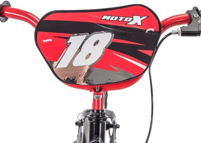 Alt view image 3 of 4 - Huffy 79849 Moto X Kids Bike with Training Wheels - 18 inch - Black