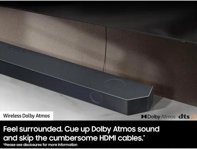Alt view image 5 of 7 - Samsung HWQ990C Q-Series 11.1.4 Channel Wireless Dolby Atmos Soundbar + Rear Speakers w/ Q-Symphony