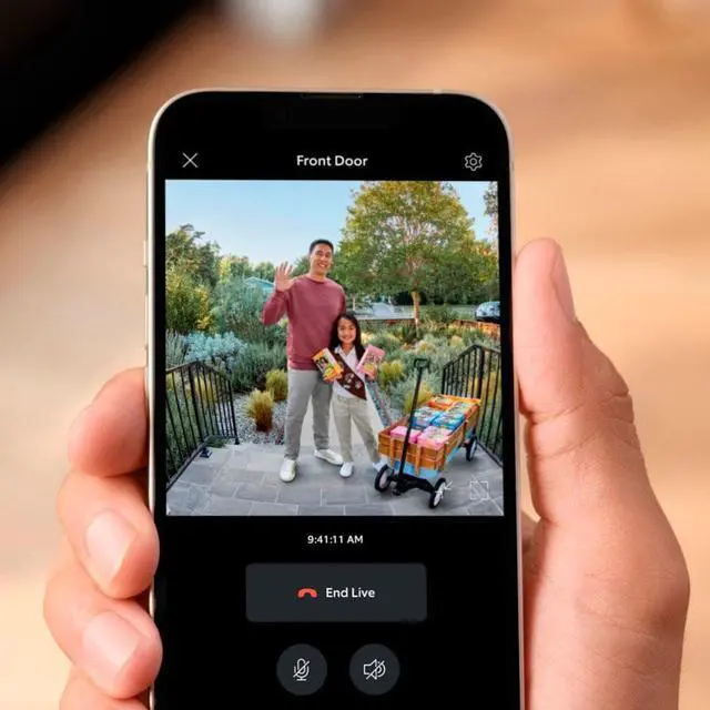 Alt view image 5 of 15 - Ring Battery Doorbell Plus - Video Doorbell Camera - Satin Nickel