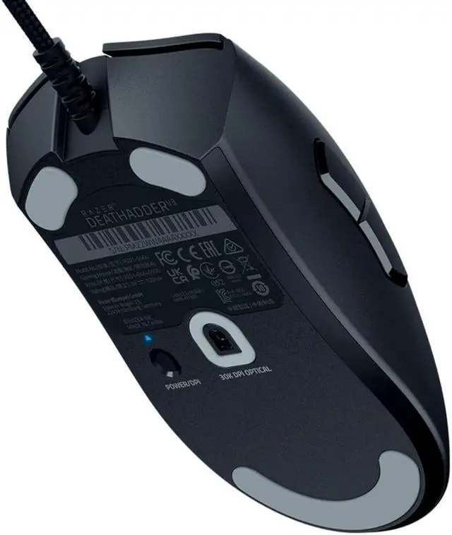 Alt view image 5 of 7 - Razer DeathAdder V3 Wired Ergonomic Gaming Mouse - Black
