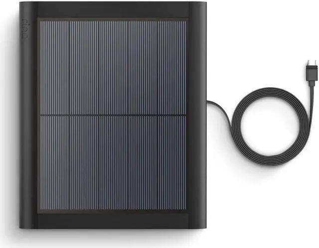 Alt view image 2 of 10 - Ring Solar Panel for Spotlight Cam Battery and Stick Up Cam Battery - Black