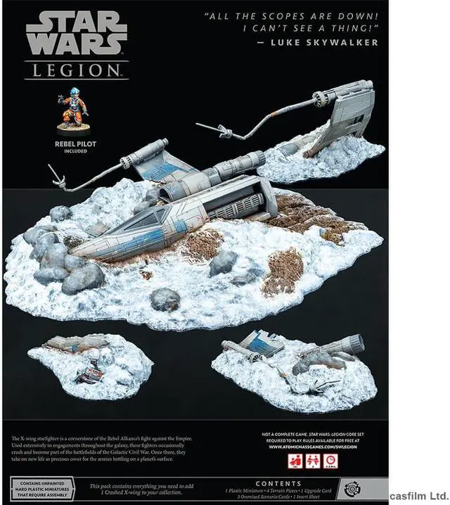 Alt view image 2 of 4 - Asmodee SWL100EN Star Wars Legion Crashed X-Wing Battlefield Expansion