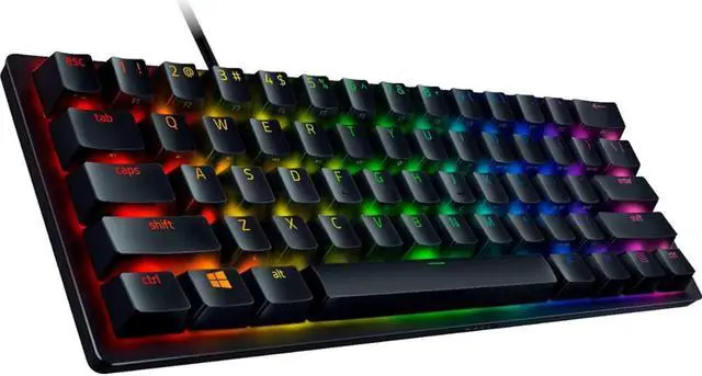 Alt view image 3 of 5 - Hunstman Mini 60% Optical Wired Keyboard with Chroma RGB