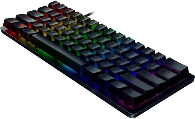 Alt view image 2 of 5 - Hunstman Mini 60% Optical Wired Keyboard with Chroma RGB
