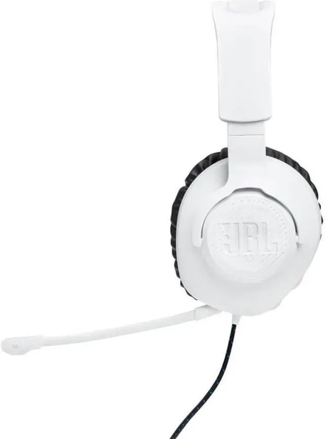 Alt view image 5 of 14 - JBL Quantum 100P Wireless Gaming Headset - White