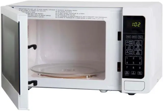 Alt view image 3 of 15 - Avanti 0.7 Cu. Ft. White Countertop Microwave