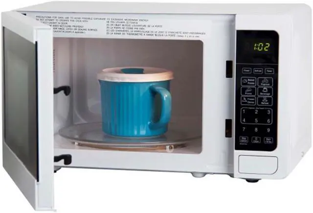 Alt view image 4 of 15 - Avanti 0.7 Cu. Ft. White Countertop Microwave
