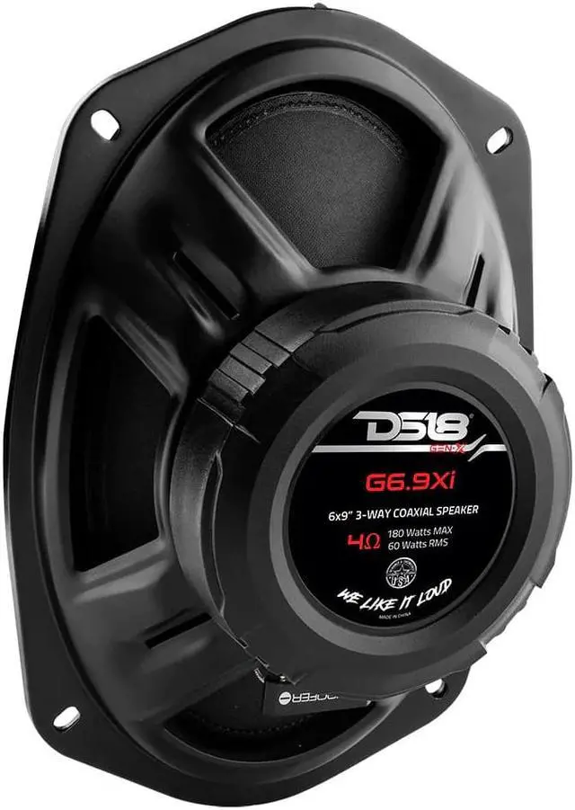 Alt view image 4 of 4 - DS18 G69XI GEN-X 6x9 3-Way Coaxial Speakers 180 Watts 4-Ohm(Pair)