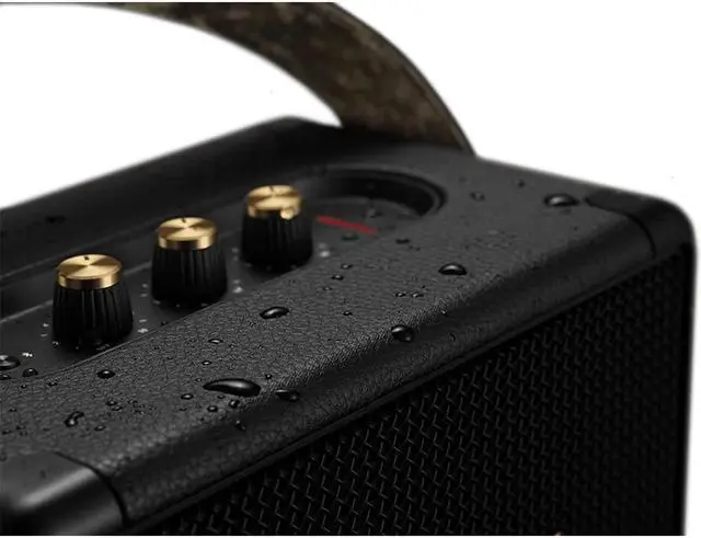 Alt view image 6 of 7 - Marshall Kilburn II Portable Bluetooth Speaker - Black/Brass