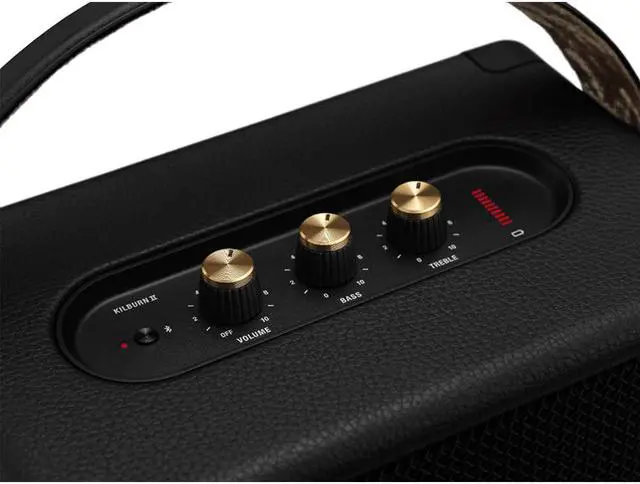 Alt view image 7 of 7 - Marshall Kilburn II Portable Bluetooth Speaker - Black/Brass