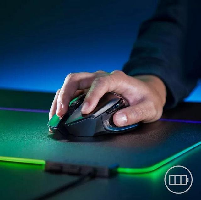Alt view image 4 of 7 - Razer Basilisk X Hyperspeed Wireless Optical Gaming Mouse