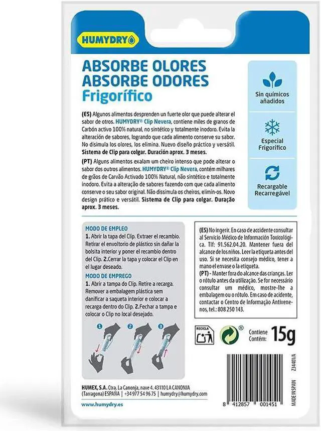 Alt view image 2 of 4 - Fridge Fresh Clip Odor Absorber