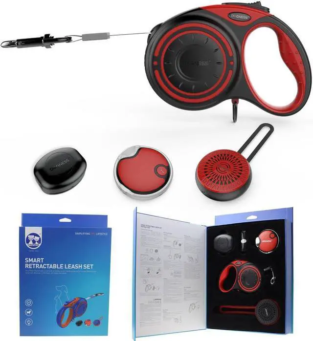 Main image of Retractable X-Large Leash Package - Red