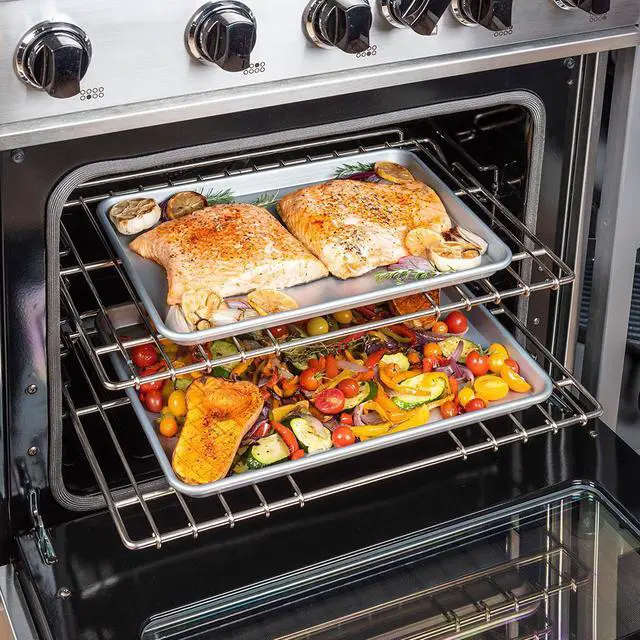 Alt view image 4 of 4 - Viking 3-Piece Non Stick Aluminized Steel Baking Sheets