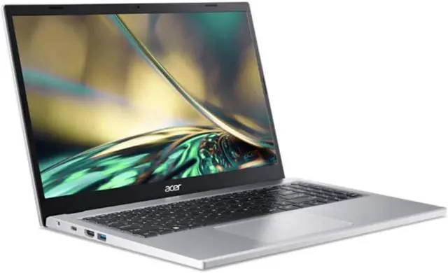 Alt view image 2 of 15 - Acer 15.6 inch Aspire 3 Slim Laptop - AMD Ryzen 5 7520U - 8GB/1TB SSD - Pure Silver