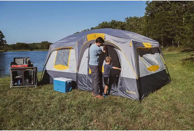 Alt view image 6 of 7 - Browning Big Horn Two-Room Tent - Charcoal/Gray