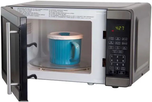 Alt view image 3 of 12 - Avanti 0.7 Cu. Ft. Stainless Steel Countertop Microwave
