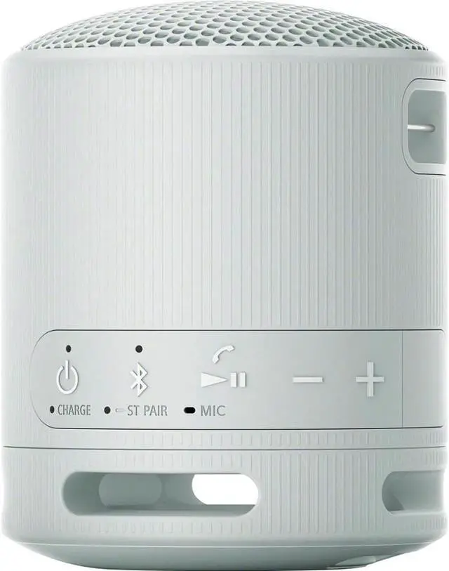 Alt view image 3 of 13 - Sony SRSXB100H XB100 Compact Bluetooth Speaker - Light Gray