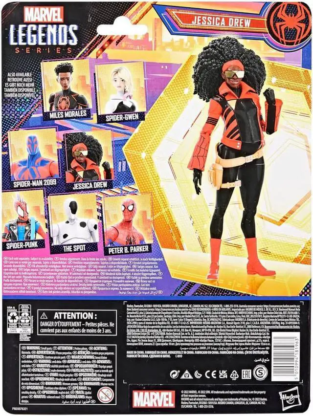 Alt view image 7 of 7 - Hasbro F3853 6 inch Marvel Legends Series Jessica Drew Action Figure