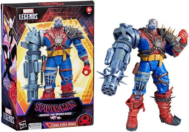 Alt view image 6 of 7 - Hasbro F8062 6 inch Marvel Legends Series Cyborg Spider-Woman Action Figure