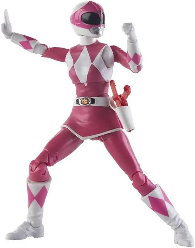 Alt view image 3 of 3 - Hasbro Power Rangers Lightning Collection 6" Mighty Morphin Pink Ranger Collectible Action Figure Toy with Accessories