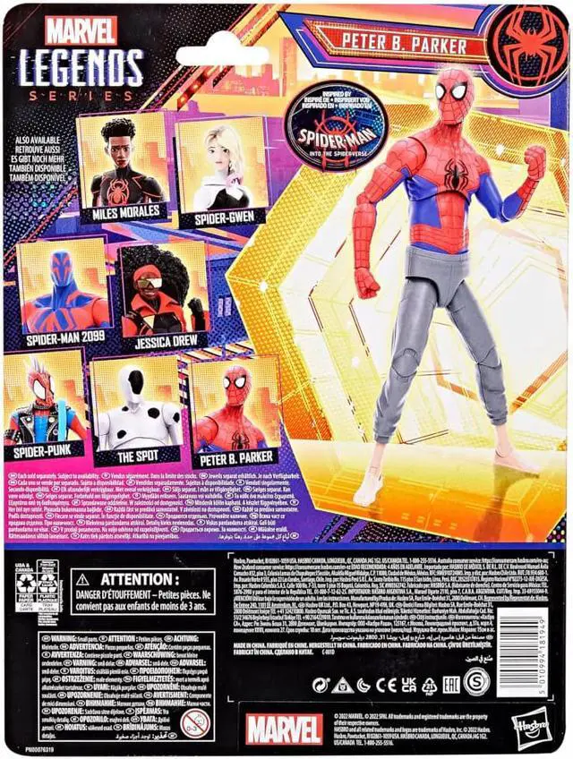 Alt view image 6 of 6 - Hasbro 6 inch Marvel Legends Series Peter B Parker Action Figure