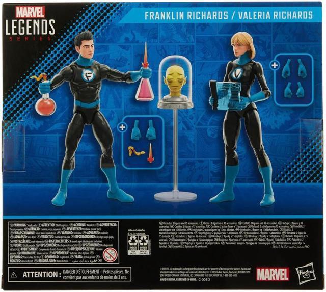 Alt view image 3 of 6 - Hasbro F7035 6 inch Marvel Legends Series Fantastic Four Franklin Richards and Valeria Richards Action Figure