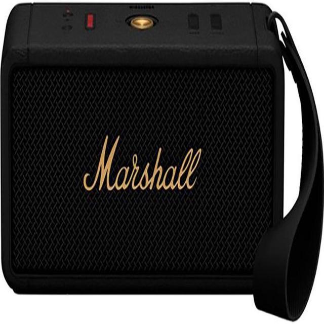 Marshall Tufton - Altavoz Bluetooth, negro y latón y altavoz Bluetooth  portátil Middleton