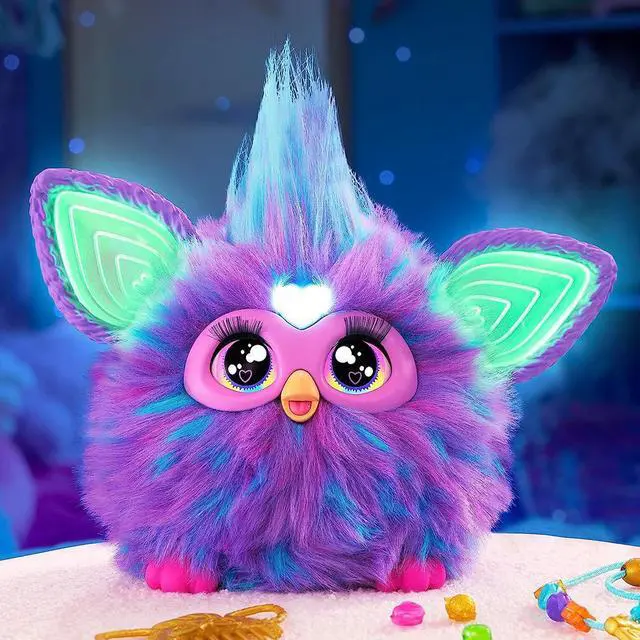 Alt view image 3 of 4 - Hasbro Furby Purple Plush Interactive Toy