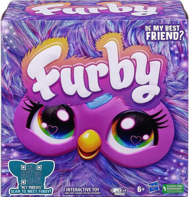 Alt view image 4 of 4 - Hasbro Furby Purple Plush Interactive Toy