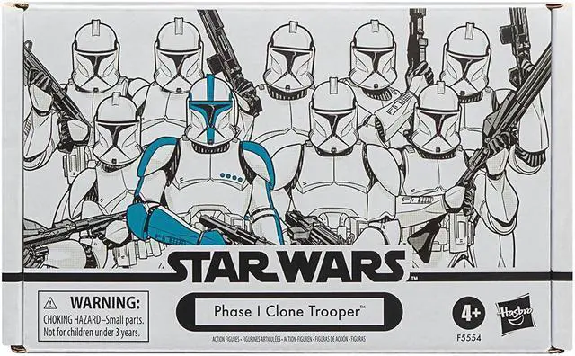 Alt view image 3 of 4 - Hasbro 3.75 inch Star Wars The Vintage Collection Phase I Clone Trooper Action Figures