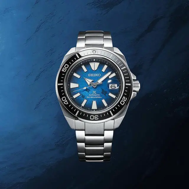 Alt view image 4 of 4 - Seiko Prospex Automatic Mens Watch - Stainless Steel with Blue Face