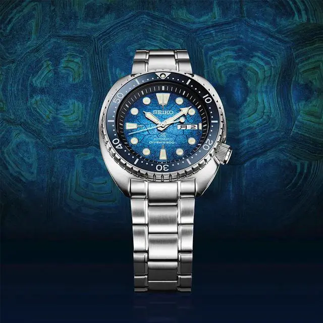 Alt view image 4 of 4 - seiko prospex us special edition ocean conservation turtle diver 200m automatic blue dial watch srph59