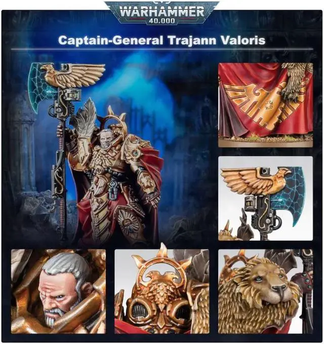 Alt view image 3 of 5 - Games Workshop Warhammer 40K: Captain-General Trajann Valoris