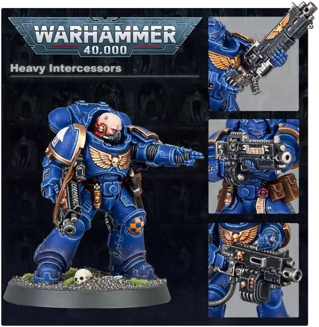 Alt view image 3 of 4 - Games Workshop Warhammer 40K Space Marines: Heavy Intercessors